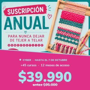 Suscripción Anual a Más de 45 Cursos de Telar Online – Aprende Telar María, Mapuche y Más